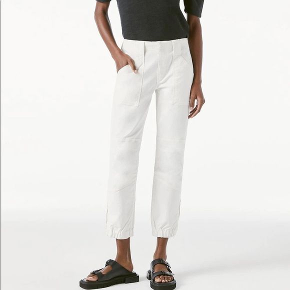 FRAME DENIM| Banded Bottom Trapunto Moto Pant - Picture 1 of 6
